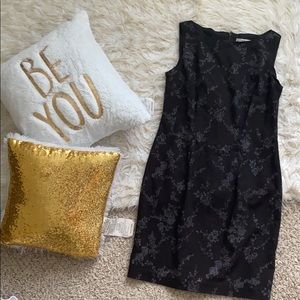 Sexy Little Black Dress with Gold Floral print!